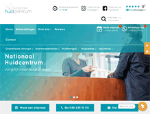Tablet Screenshot of nationaalhuidcentrum.nl